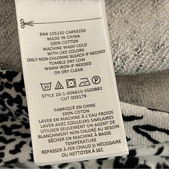 Joie Animal Print Jeyne Sweatshirt and Tempest Joggers Sweatsuit Small NWT - Picture 9 of 10